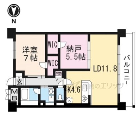 クレセントコートの物件間取画像